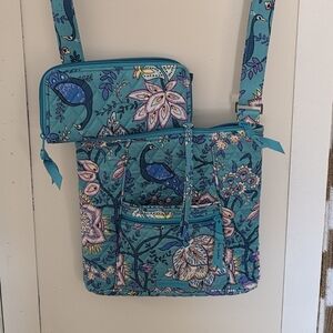 Peacock Garden Teal Vera Bradley Purse And Wallet